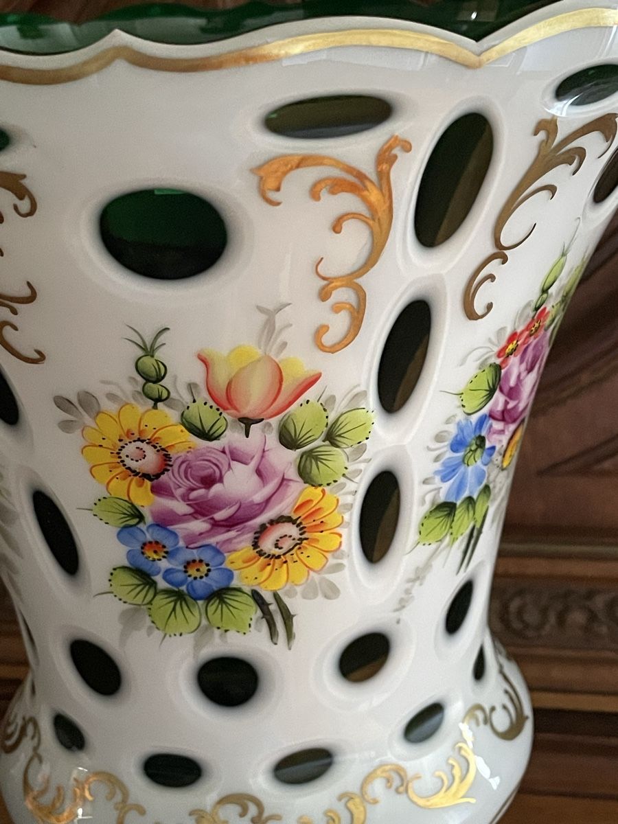 Vasi & Recipienti: Schöne grosse Vase Bohemia  – Usato da Flawil venduto da Naphtali 5