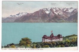 Pélerin Palace. Vue sur le lac Léman et les Alpes 1925