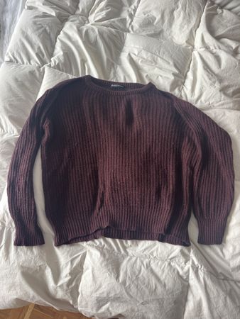 Pull Brandy Melville marron tricot taille unique
