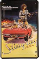 Blechschild-CORVETTE STINGRAY ROT MIT FR
