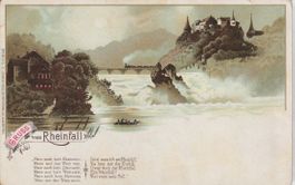 CH 207 Gruss vom Rheinfall, Sprüche, 1900/10