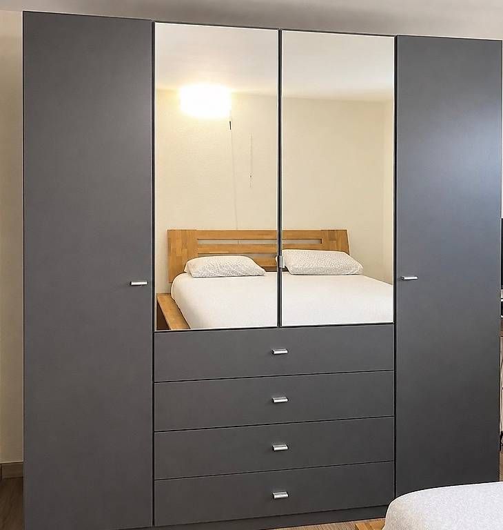Armadi: Grande armoire grise avec miroirs – Usato da Marly venduto da Sheida_04