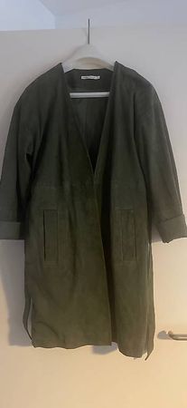 Ziegenleder Kimono Jacke Khaki 36/38