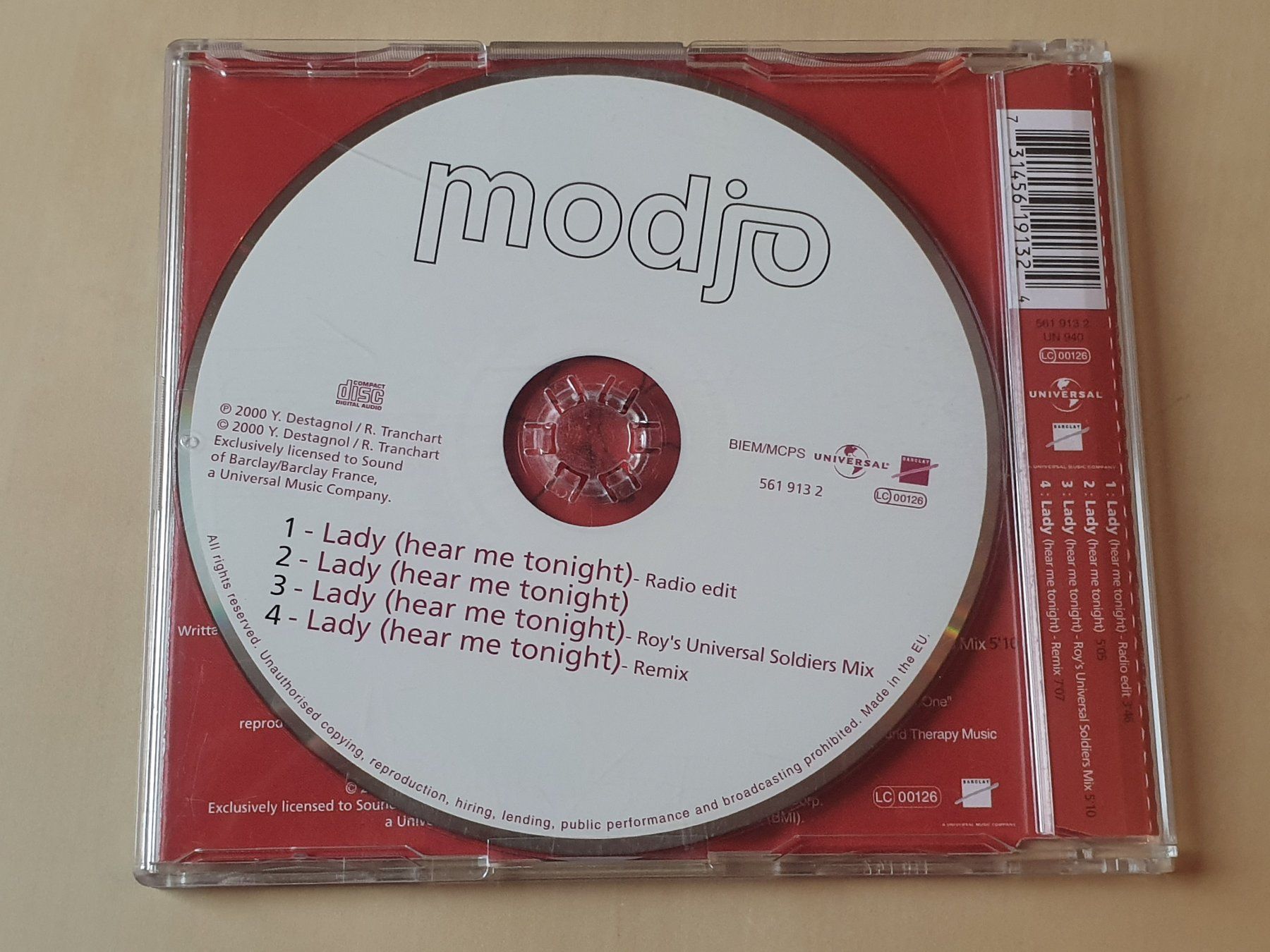 CDs: Modjo Lady – D'occasion à Stansstad par collectorsshop 1