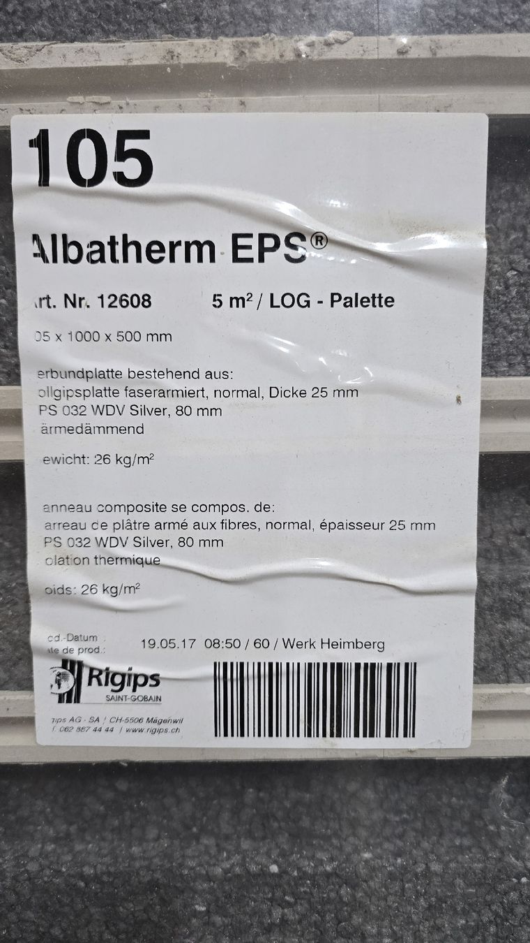 Gartenhäuser & Gewächshäuser: Plaques Albatherm EPS – Neu (gemäss Beschreibung) aus tavannes von Pai74 1