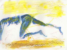 Aquarell: Extended legs
