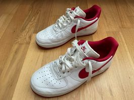 Nike Air Force 1 weiss/rot Gr. 42.5