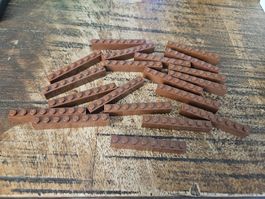 lego 3008 lot de 20 pièces Reddish Brown Brick 1 x 8