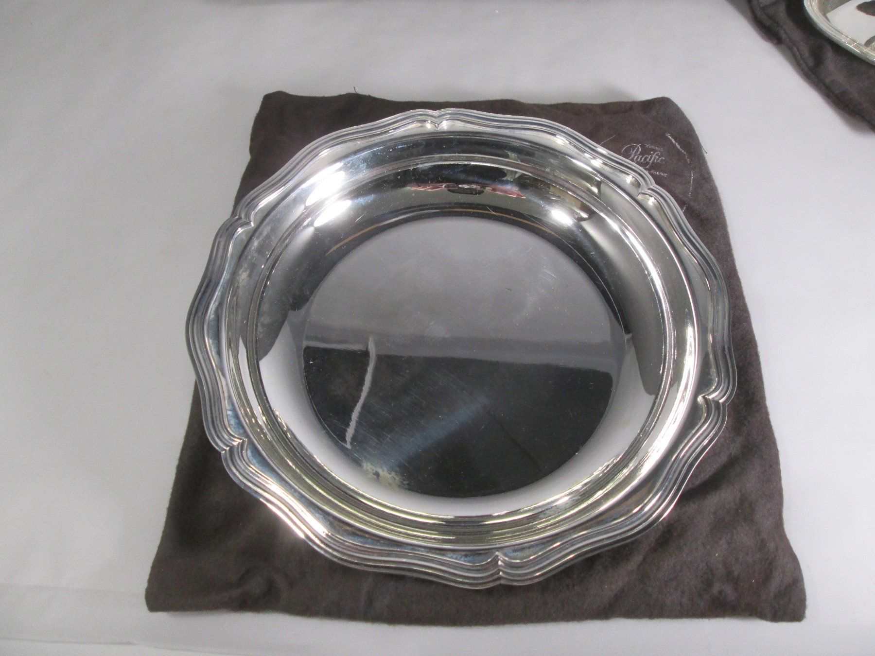 Christofle Set di piatti: original vintage CHRISTOFLE 3-er Servier-Set, versilbert – Usato da Rapperswil SG venduto da designandmore 4