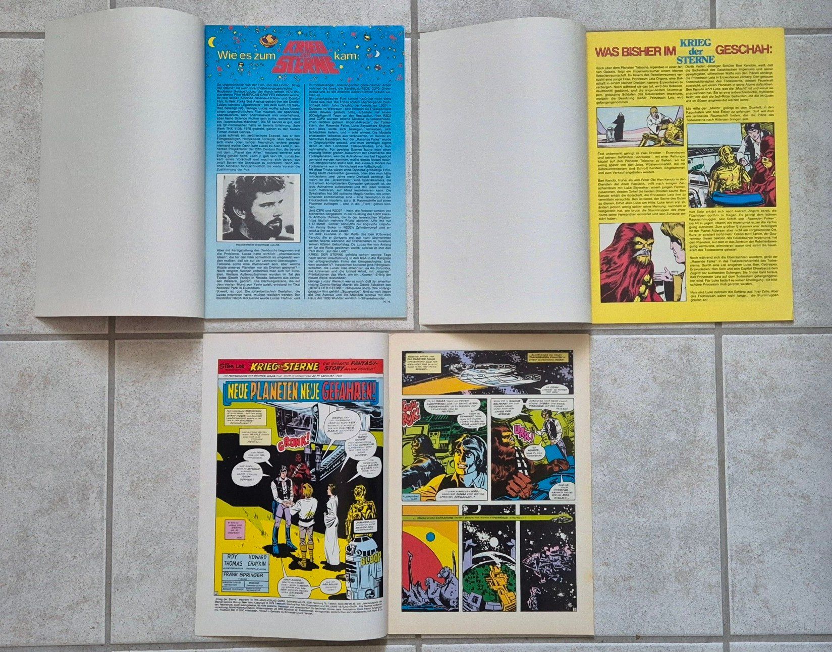 Fumetti: Krieg der Sterne Marvel Comics Nr. 1-3 1978 (!) Star Wars – Nuovo (secondo la descrizione) da Winterthur venduto da Wolfensberg 1