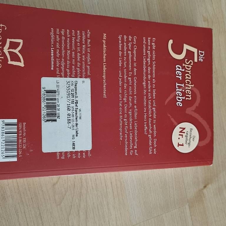 Bücher: Die 5 Sprachen der Liebe – Gebraucht aus Kloten von jbr_9dq6