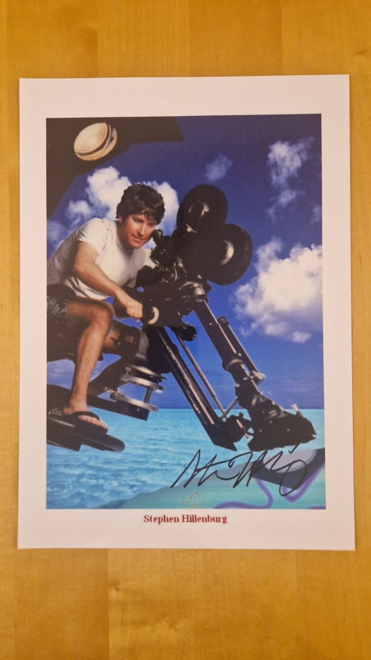 Autogramme: Stephen Hillenburg, Original Autogramm auf Grossfoto – Gebraucht aus Salmsach von Schusoa