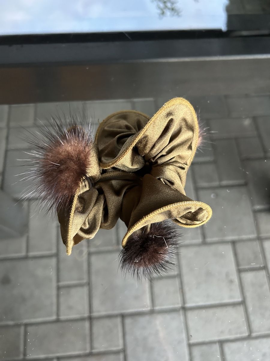 Haarschmuck: Stylish scrunchie with fur mink, new – Neu (gemäss Beschreibung) aus Saland von ele_vc96