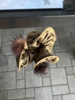 Stylish scrunchie with fur mink, new