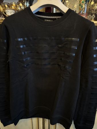 Pull en laine IKKS avec détails en cuir Wollpullover