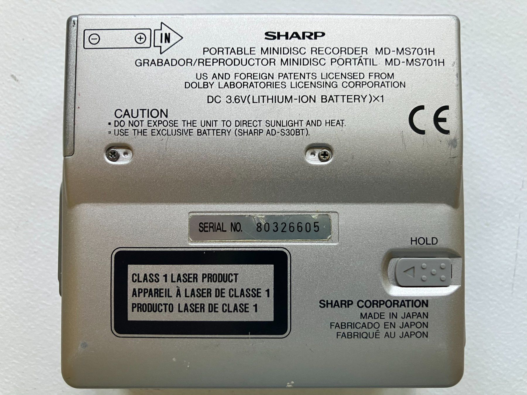 Minidisc: Minidisc Portable Recorder Sharp MT877 komplett mit Sony Mic – Usato da Aarau venduto da rol_mz8k 6