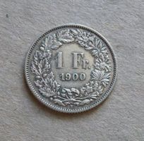 ++ 1.- Franken 1900, gute Erhaltung