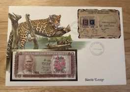 Banknoten Brief aus Sierra Leone 