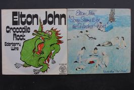2 Elton John Vinyl Singles Crocodile Rock und Sorry