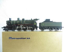 Metrop H0: Dampflok 230 D grün SNCF, 502, OVP, GS, wie neu