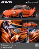 Porsche RWB 993, orange metallic 1/18 Ignition NEU
