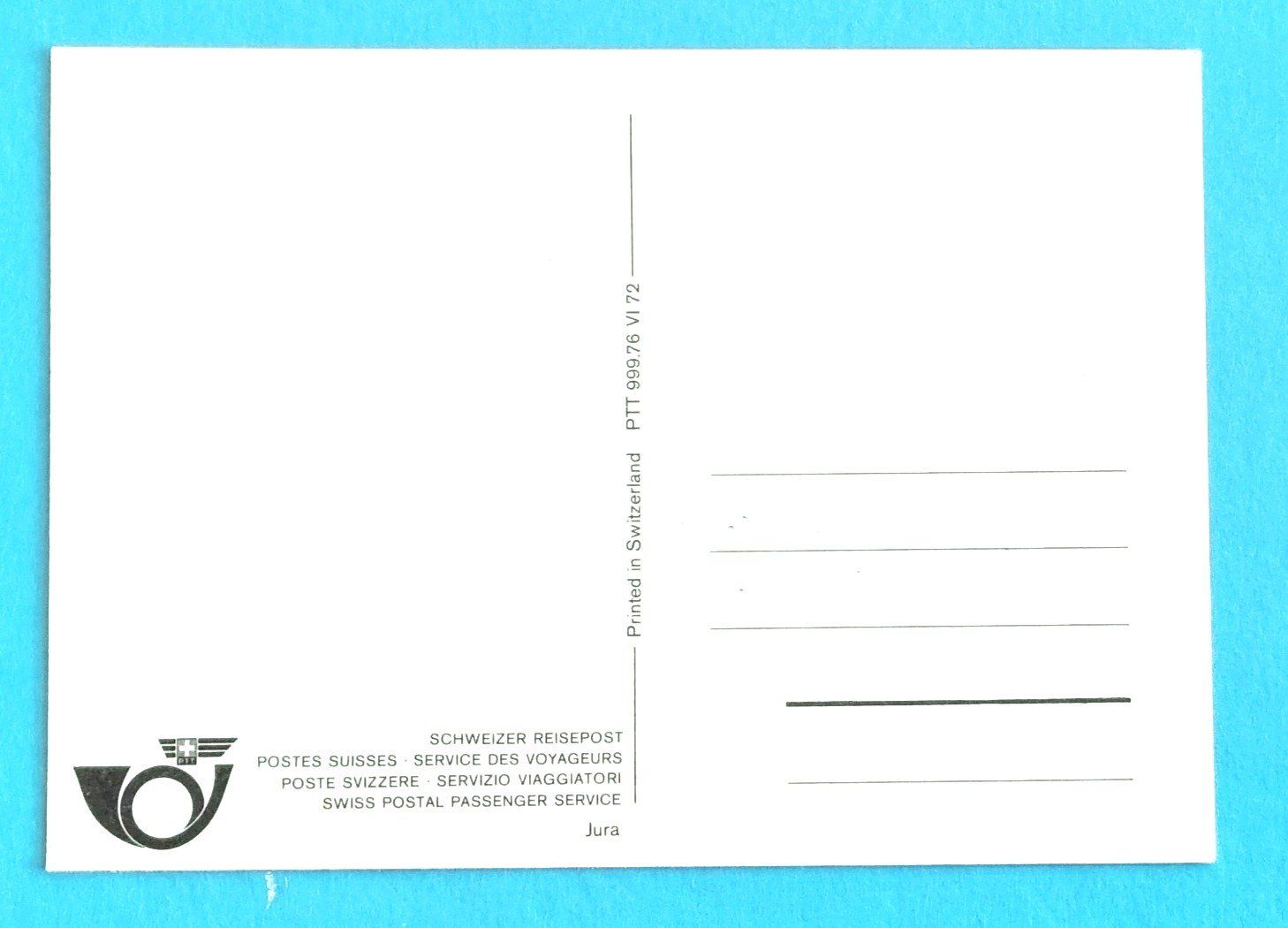 Cartoline postali: Schweizer Reisepost im Jura - Postauto - 1972 – Usato da Rothrist venduto da RROENK 1