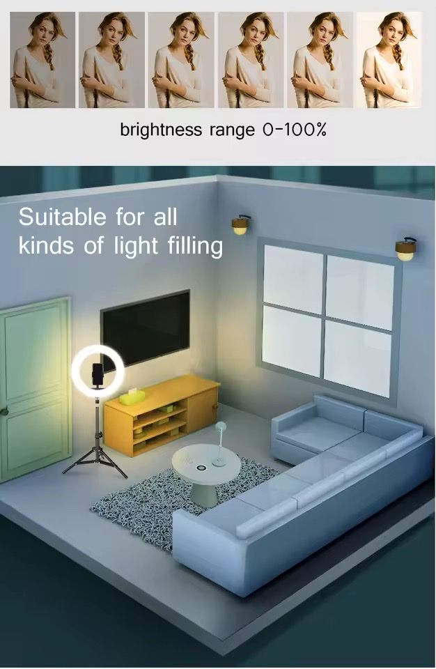 Lampes: Ring Light Anneau Selfie smartphone trépied télécommande – Neuf avec emballage d'origine à Bottens par 2Lens 4