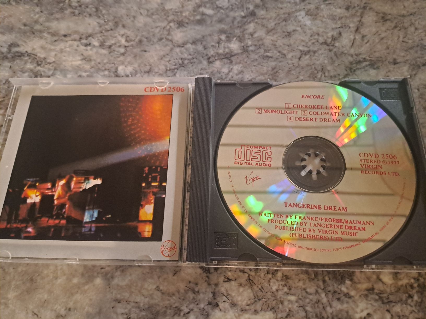 CDs: CD  TANGERINE DREAM  "Encore"  Virgin – Gebraucht aus Uetendorf von Essiggurken 1