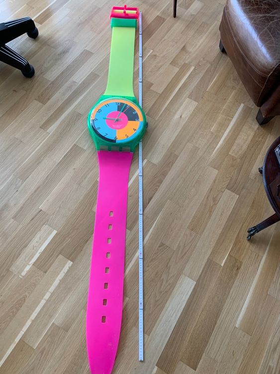 Swatch Wanduhr Hot Racer, Pop, 1988, Vintage | Kaufen auf Ricardo