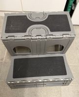 Hundetreppe grau 2 Stufen