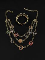 Chic Multi-Strand Necklace & Bracelet Set