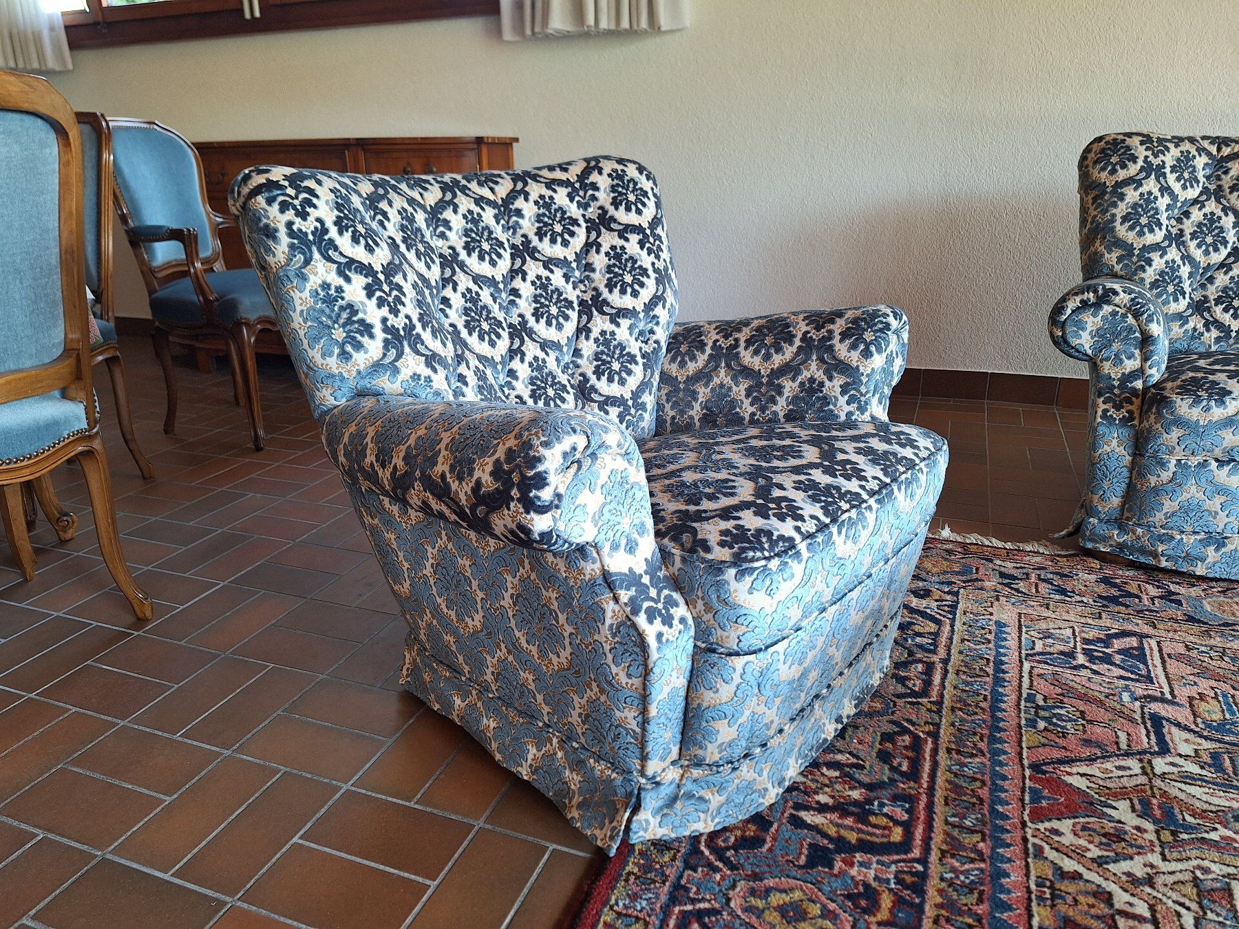Sessel: 2 fauteuils bleu cendré - Salon complet – Gebraucht aus Satigny von jfl_r6bc