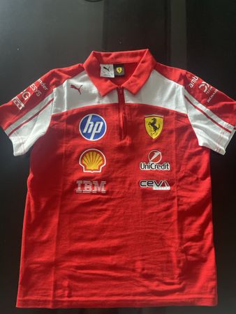 Puma Ferrari Polo Shirt rot Grösse 152 11-12 Jahre