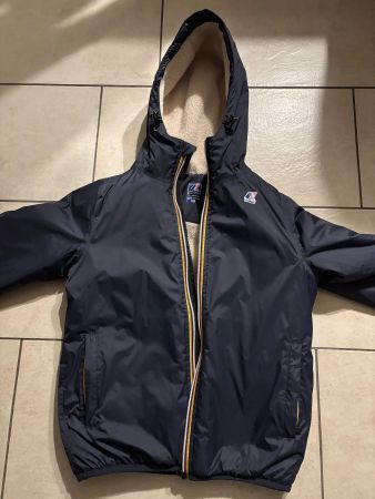 K-Way doublée chaude XS - Veste hiver homme/femme bleu