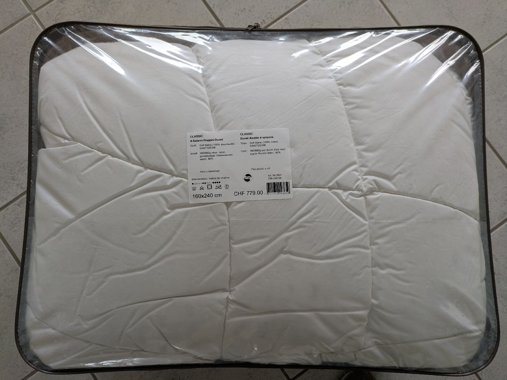 Coperte: Doppel-Duvet, 160x240cm – Nuovo e nell'imballaggio originale da Rüti ZH venduto da sunmove