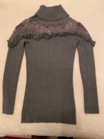 Reizvoller schicker Pullover mit Spitze und Rollkragen