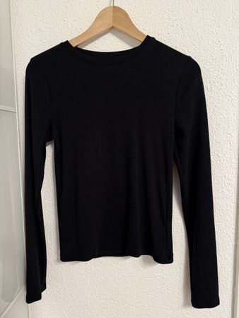 Neuwertiges Langarmshirt GAP, S, schwarz, Baumwolle