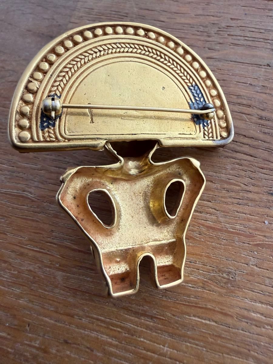 Spille & Fermagli: Brosche Inka Messing oder sowas. Top Zustand! – Usato da Goldach venduto da Messerguru 3