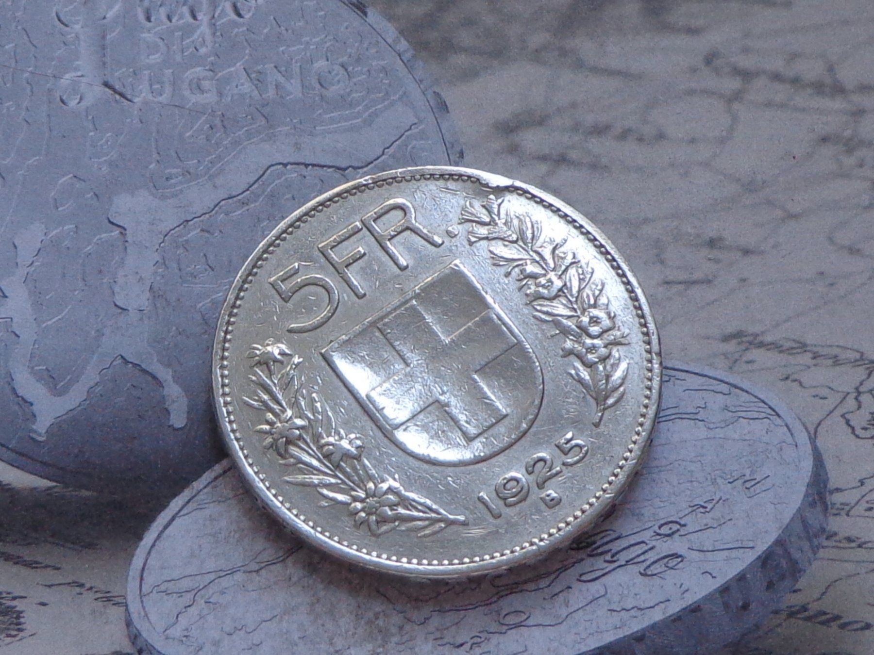 Toutes les monnaies: 5 Fr. 1925 B – D'occasion à Pully par UCA01