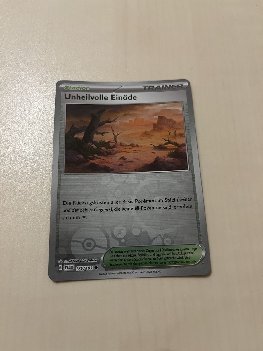 Pokémon Carte collezionabili: Unheilvolle Einöde PAL 175 Reverse Holo DE – Nuovo (secondo la descrizione) da Aarburg venduto da Barnetta07