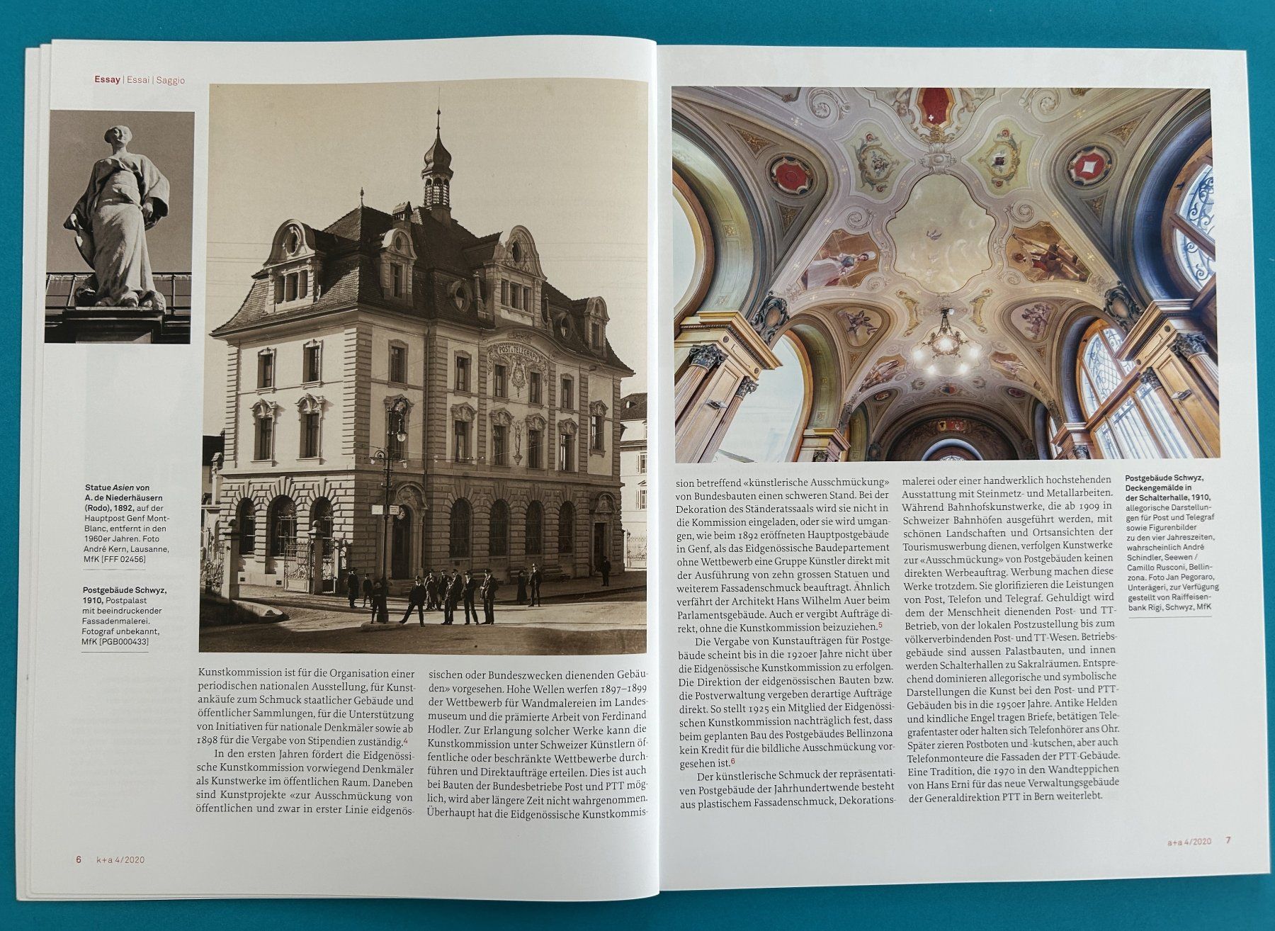 Libri: ARCHITEKTUR UND KUNST BEI DER POST in der Schweiz – Usato da Zürich venduto da Domus09 4