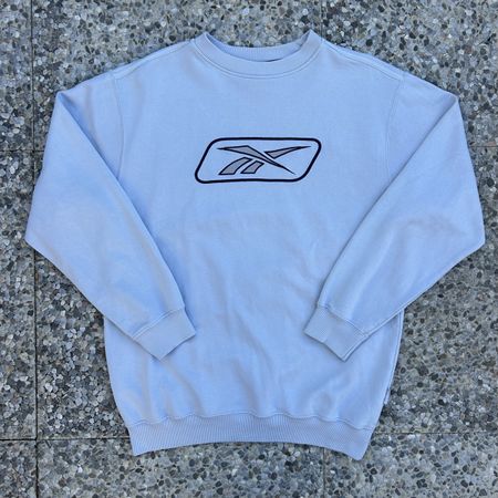 Vintage Reebok White Crewneck Sweatshirt