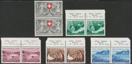 B56-B60 Satz postfrische Paare Pro Patria 1953