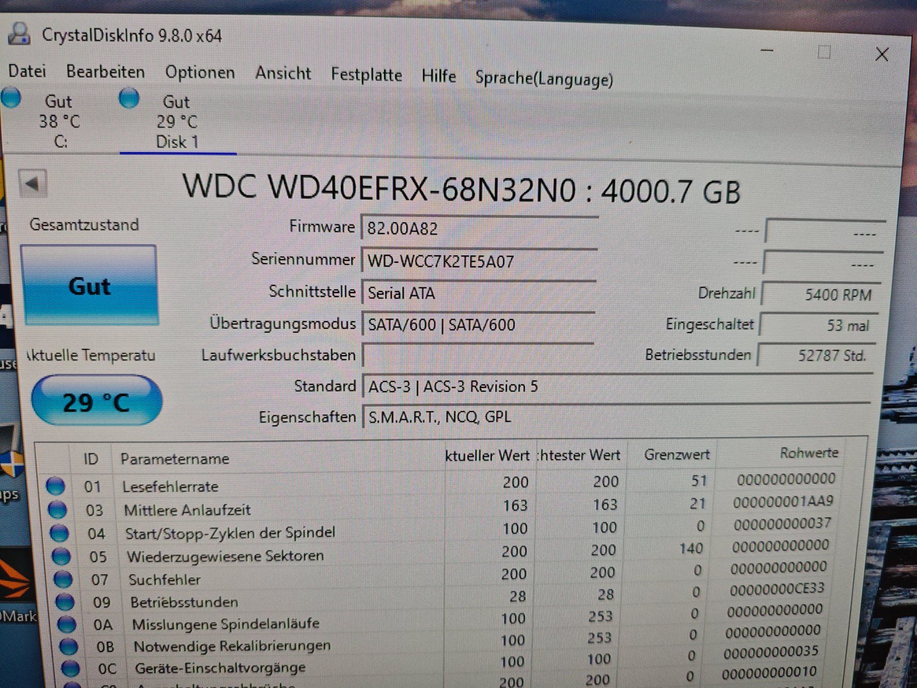 Western Digital Dischi rigidi: WD 4TB NAS Festplatte WD40EFRX – Usato da Dübendorf venduto da tho_v2cs 1