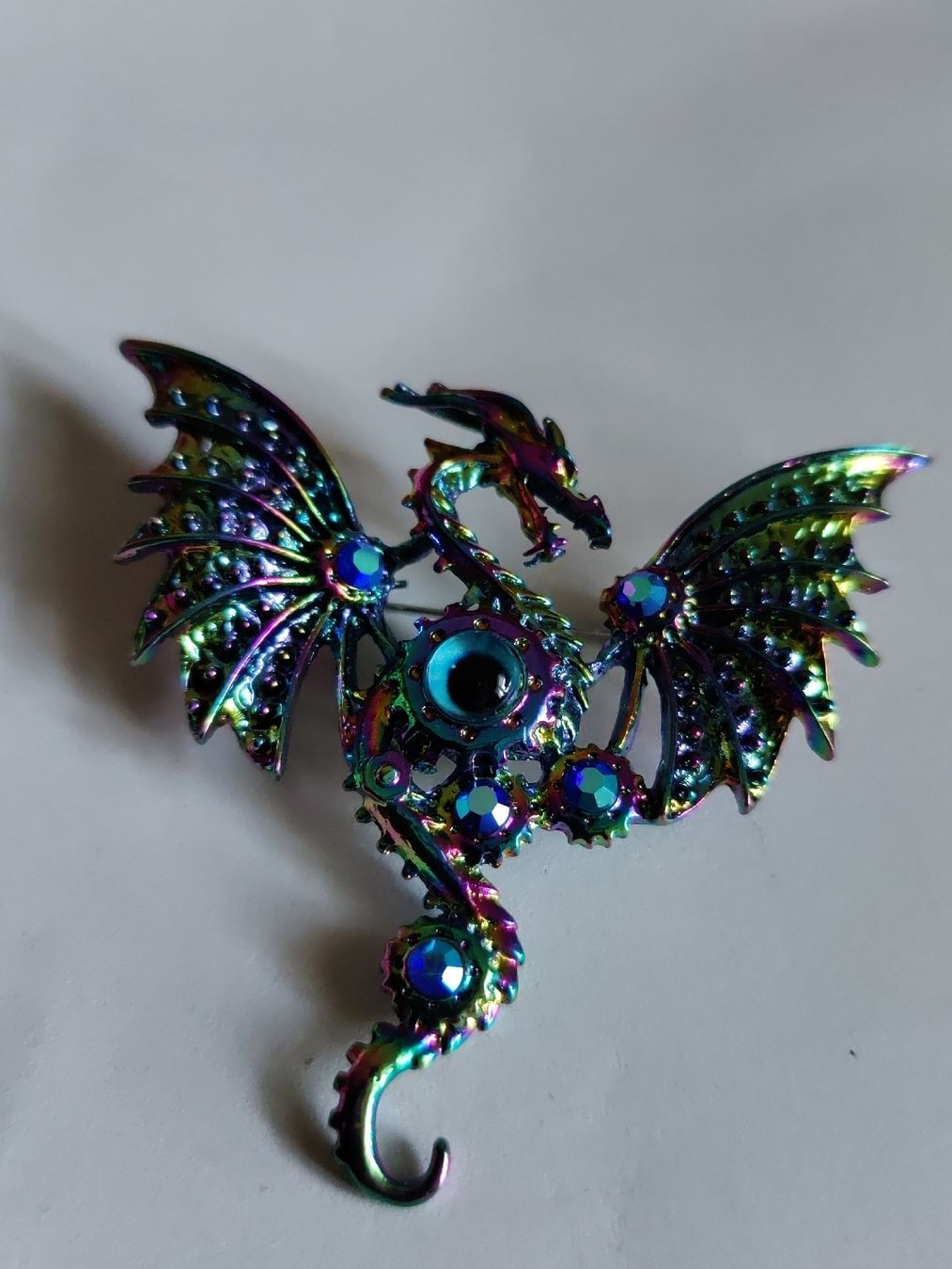 Broches & Aiguilles: Drache Brosche wunderschööön!! Fantasy – Neuf avec emballage d'origine à Degersheim par HariOm 2