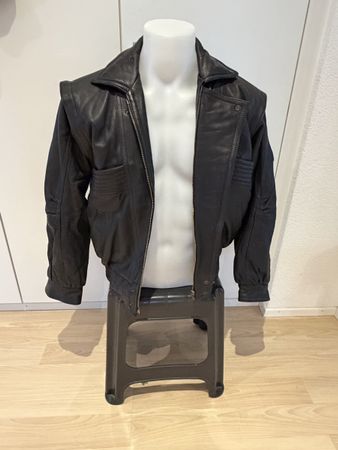 Lederjacke HONDA Boutique Grösse S schwarz guter Zustand
