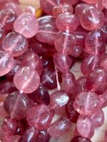 Strang echte Strawberry quarz Nuggets / stone 8-10 mm