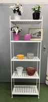 Metallregal weiss 5 Ablageflächen Höhe 160cm guter Zustand