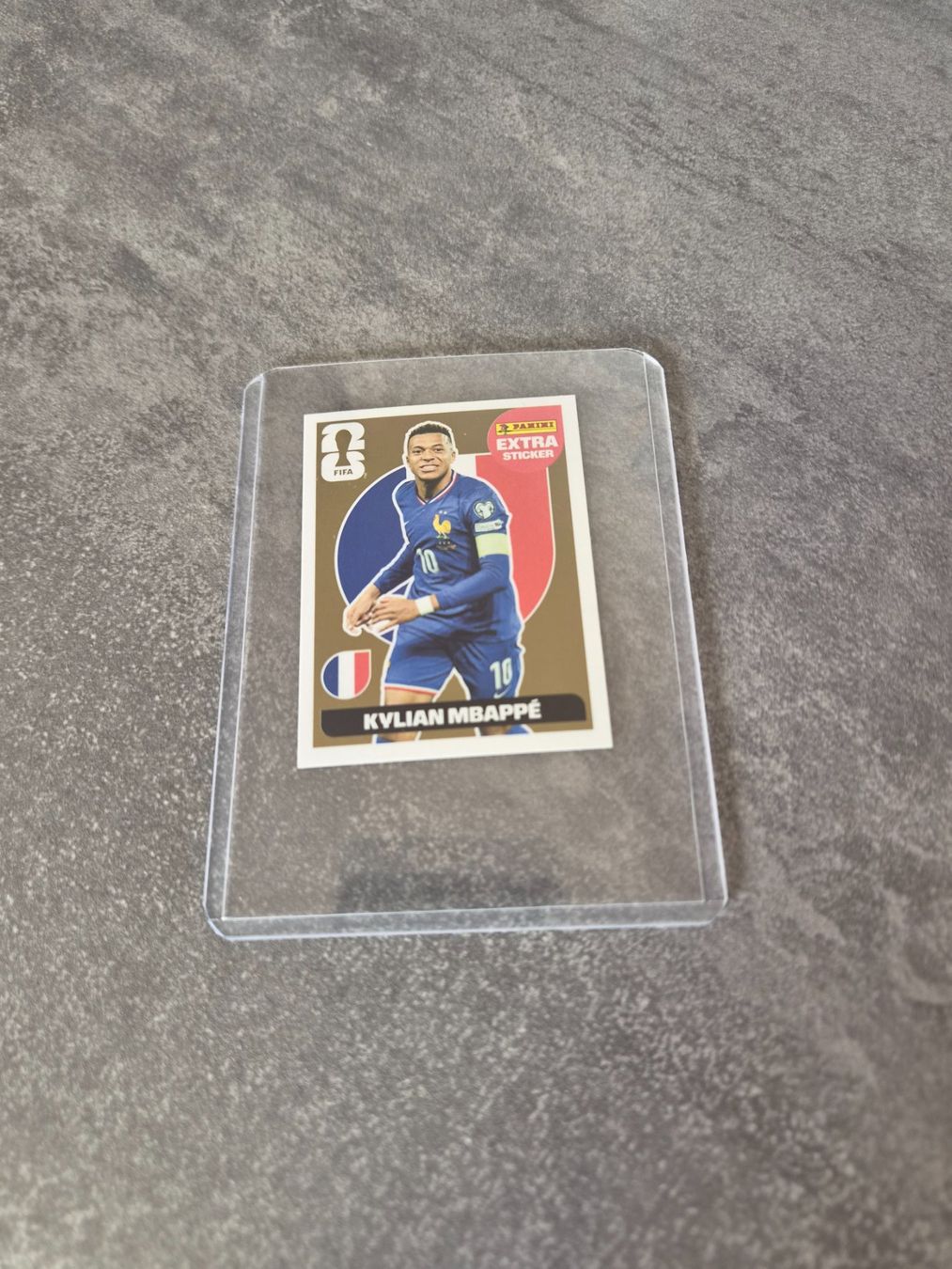 Panini Carte collezionabili: Carte FIFA Panini Kylian Mbappé Extra Sticker GOLD – Nuovo (secondo la descrizione) da Réchy venduto da cialu12