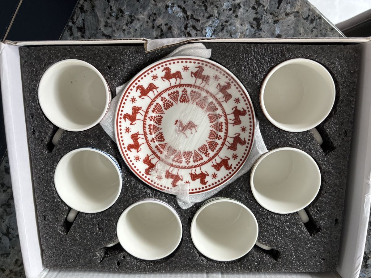 Set di piatti: 6 Karaca Espesso Kaffeetassen mit Unterteller, NEU – Nuovo e nell'imballaggio originale da Hendschiken venduto da Uraniali 2